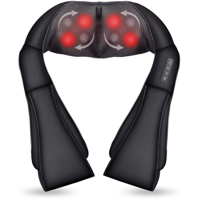 Heated Shiatsu Neck & Shoulder Massager – Deep Tissue with 3D Kneading Rollers