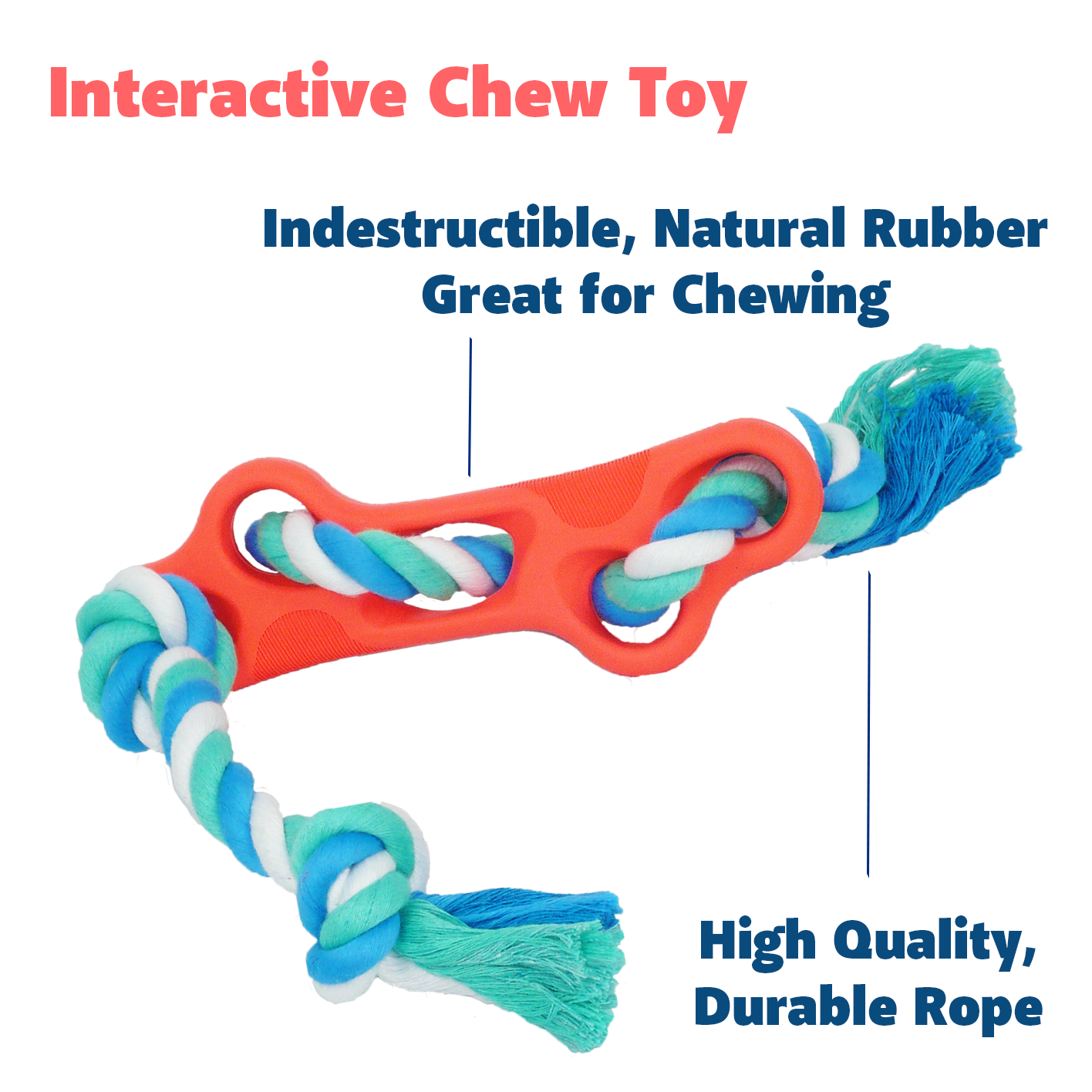 Durable Tug Rope Chew Toy for Active Dogs