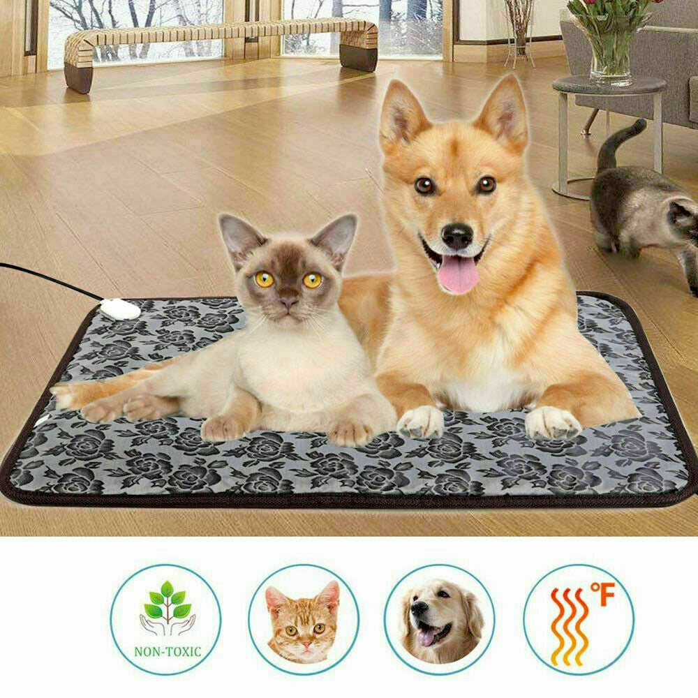 Self-Heating Waterproof Pet Bed Pad – Portable Thermal Mat for Dogs & Cats (Machine Washable)