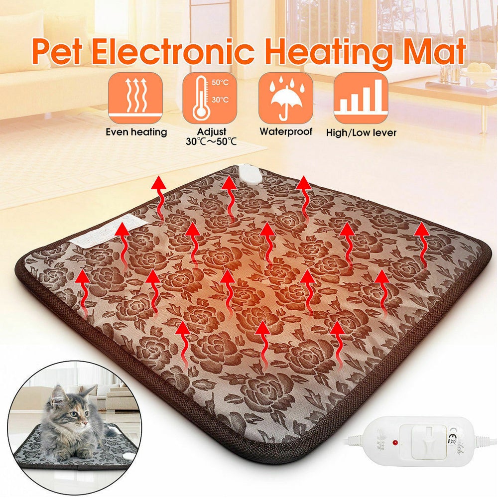 Self-Heating Waterproof Pet Bed Pad – Portable Thermal Mat for Dogs & Cats (Machine Washable)