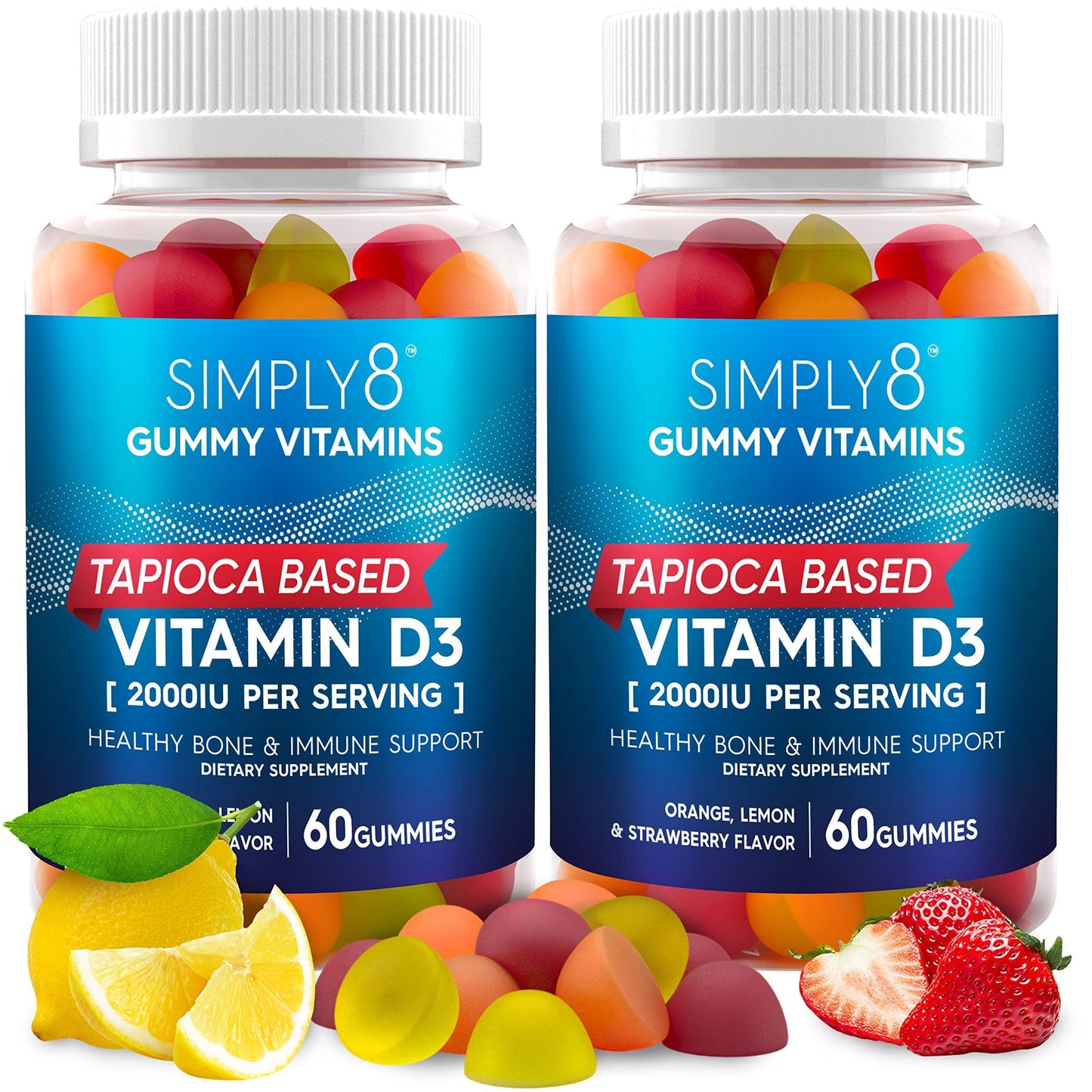 Simply8 Vitamin D3 Gummies – Everyday Wellness Support (60 Ct)