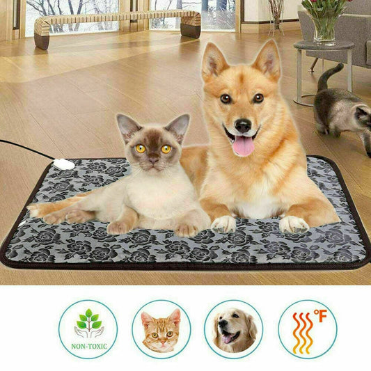 Self-Heating Waterproof Pet Bed Pad – Portable Thermal Mat for Dogs & Cats (Machine Washable)