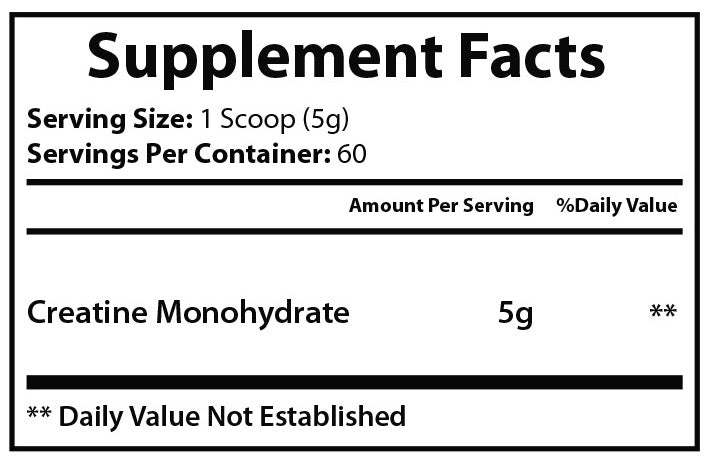 Pure Creatine Monohydrate Powder - Support Strength & Performance (US Shipped)