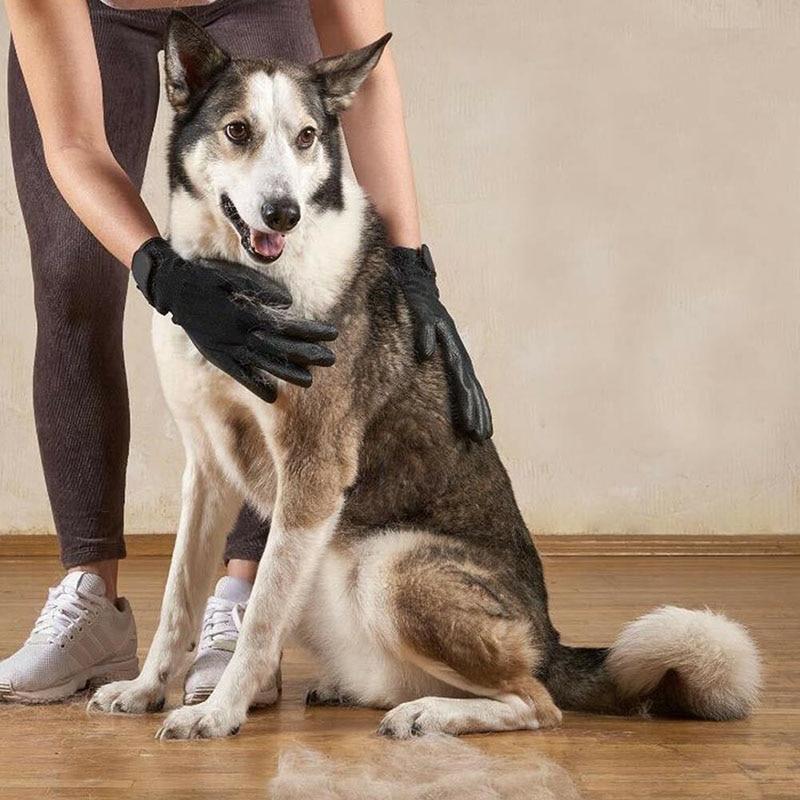 Pet Grooming Gloves – 1 Pair (Fast Shipping)