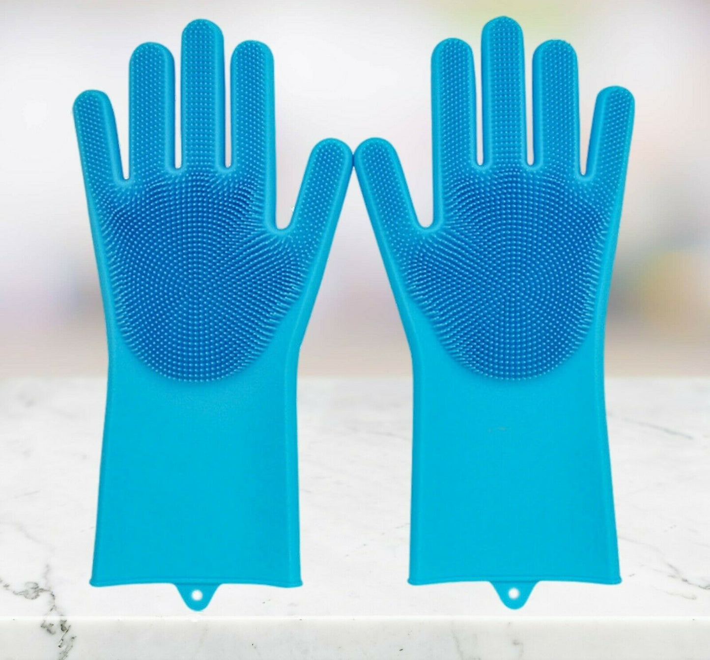2-in-1 Silicone Pet Grooming Glove – Deep Clean & Deshedding Scrubber