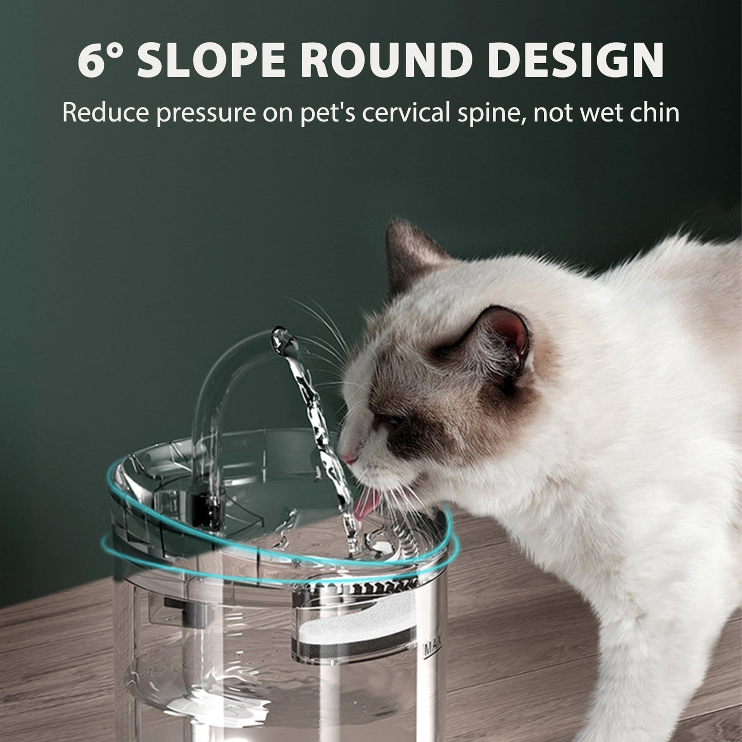 “BPA-free quiet pet water fountain for cats and dogs”